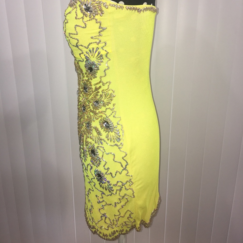 SOLD!!!  Hand Painted Holt dress - Picture 4 of 13
